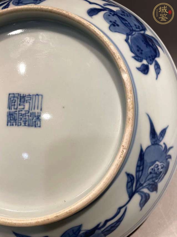 古玩陶瓷青花盤真品鑒賞圖