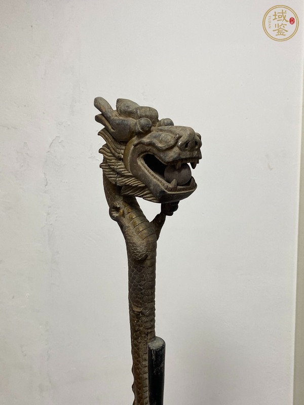 古玩雜項靈壽木拐杖真品鑒賞圖