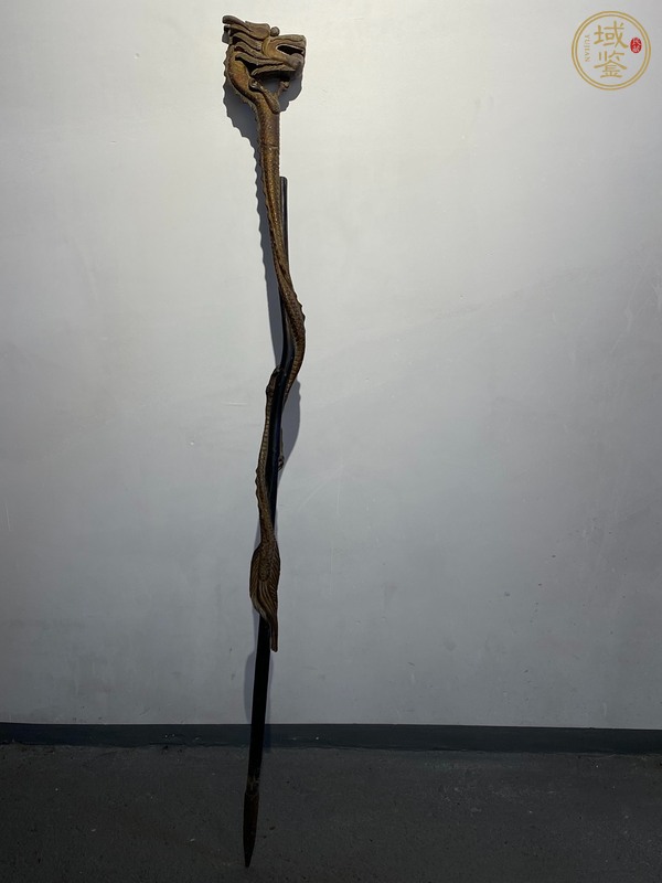 古玩雜項靈壽木拐杖真品鑒賞圖