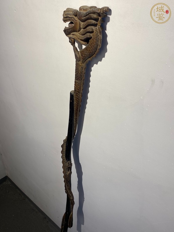 古玩雜項靈壽木拐杖真品鑒賞圖