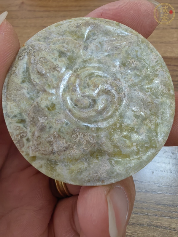古玩玉器仿古玉劍首真品鑒賞圖