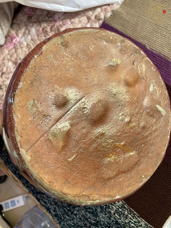 古玩陶瓷窯變紅釉罐真品鑒賞圖