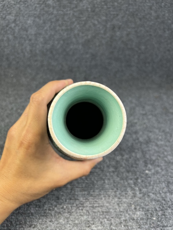 古玩陶瓷五彩龍穿花觀音瓶拍賣，當(dāng)前價(jià)格4200元