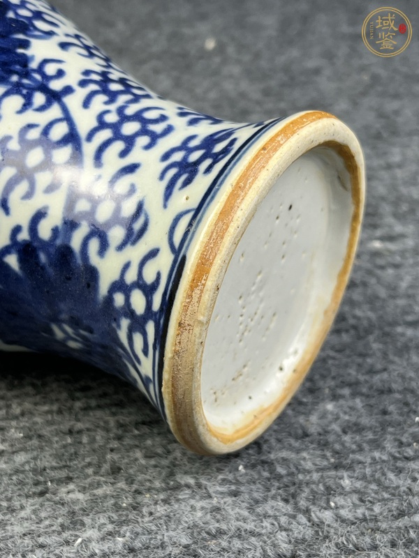 古玩陶瓷青花纏枝蓮小號(hào)鳳尾尊真品鑒賞圖