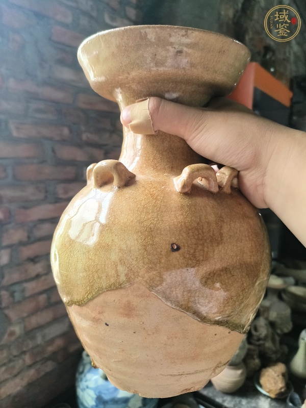 古玩陶瓷唐洪州窯盤口尊真品鑒賞圖