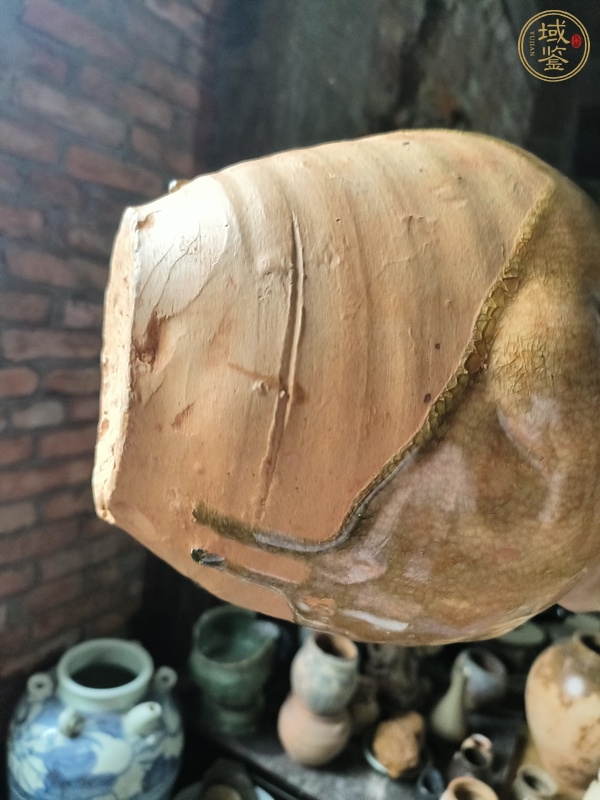 古玩陶瓷唐洪州窯盤口尊真品鑒賞圖