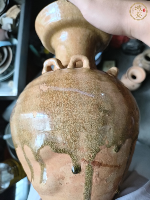 古玩陶瓷唐洪州窯盤口尊真品鑒賞圖