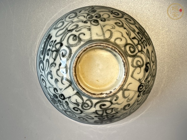 古玩陶瓷青花喜字碗真品鑒賞圖