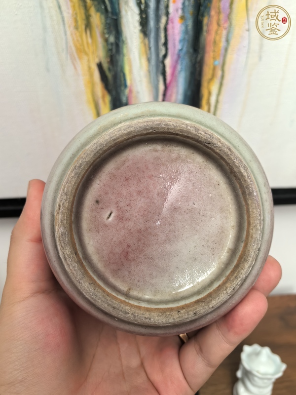 古玩陶瓷郎紅釉香爐真品鑒賞圖