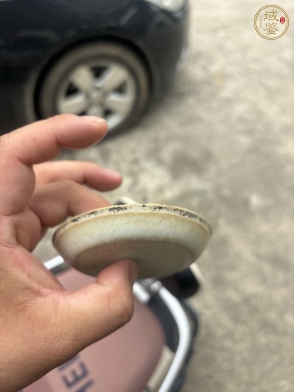 古玩陶瓷青白瓷粉盒蓋真品鑒賞圖
