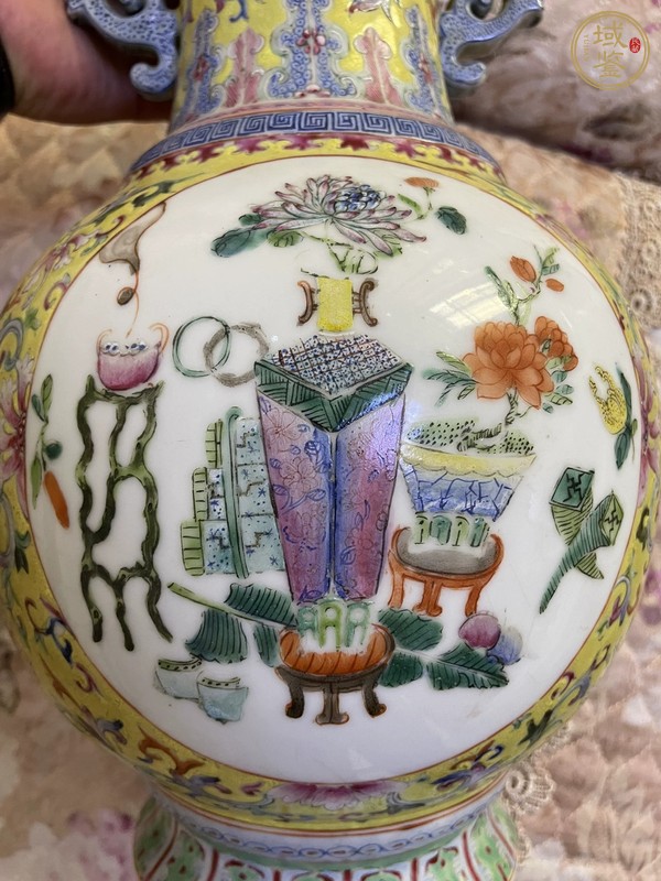 古玩陶瓷粉彩瓶真品鑒賞圖