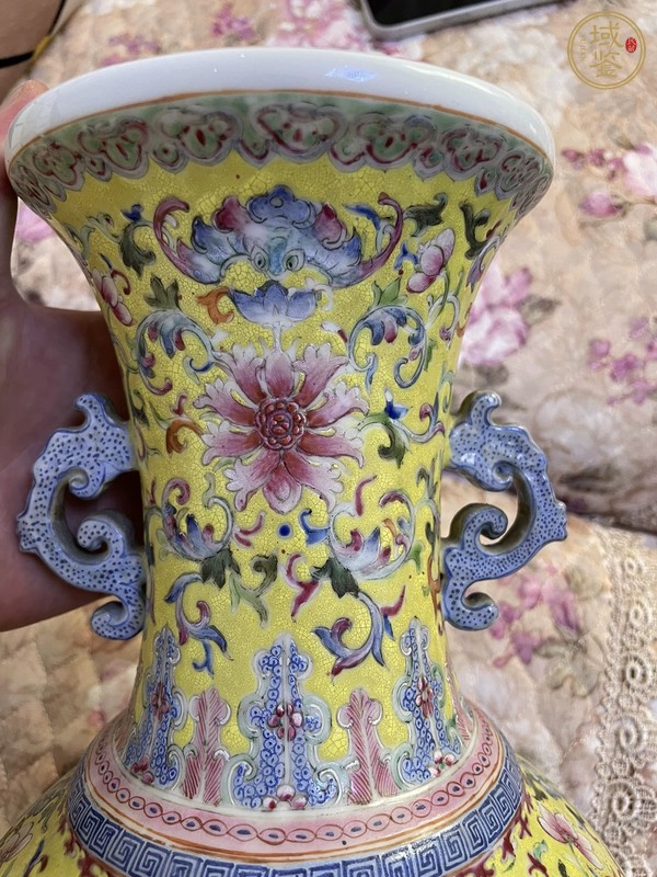古玩陶瓷粉彩瓶真品鑒賞圖
