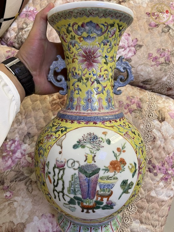 古玩陶瓷粉彩瓶真品鑒賞圖