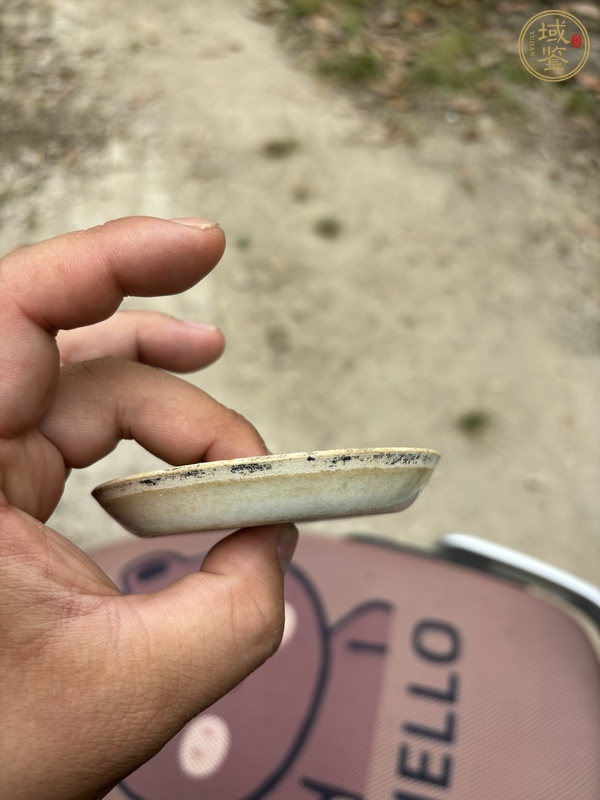 古玩陶瓷青白瓷粉盒蓋真品鑒賞圖