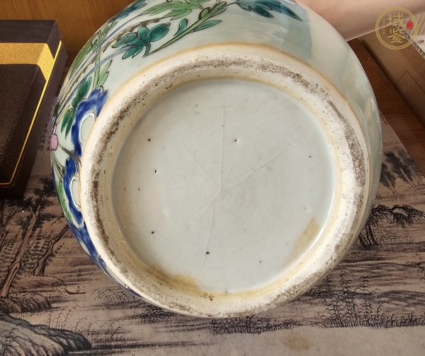 古玩陶瓷鳳凰牡丹紋粉彩罐真品鑒賞圖