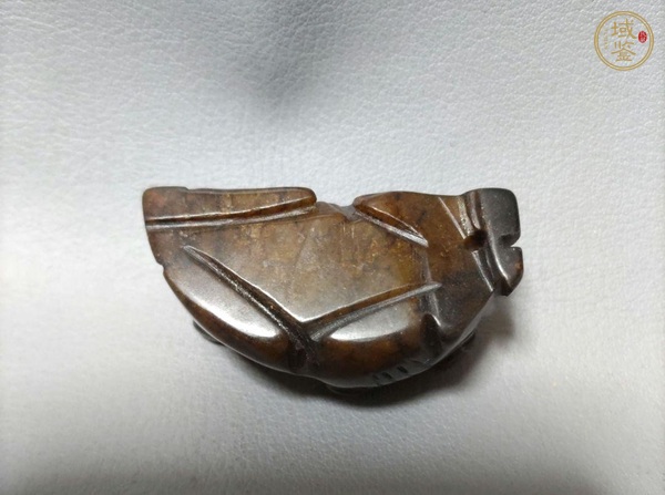 古玩玉器岫玉雕“瑞獸”擺件真品鑒賞圖