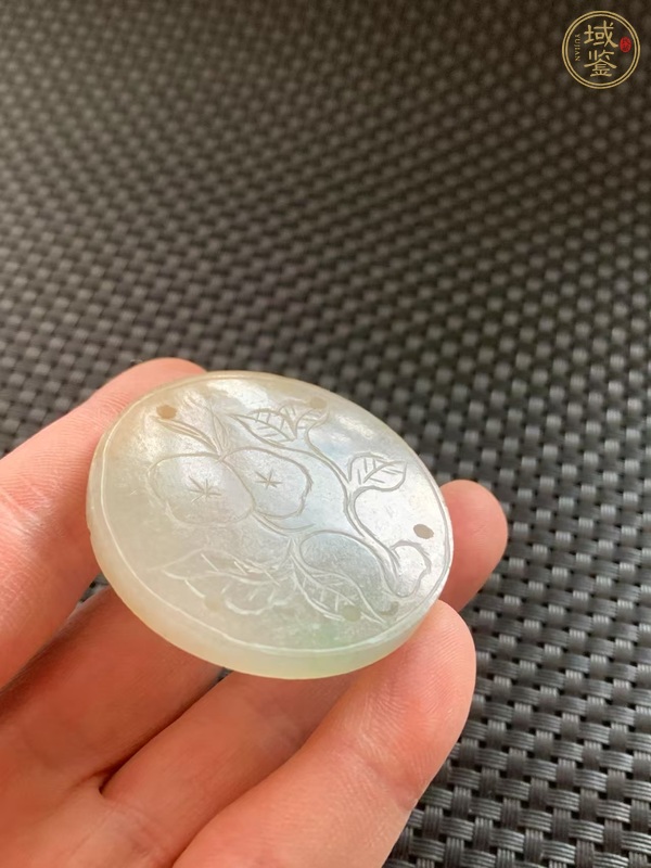 古玩玉器翡翠雕“福壽牌”真品鑒賞圖