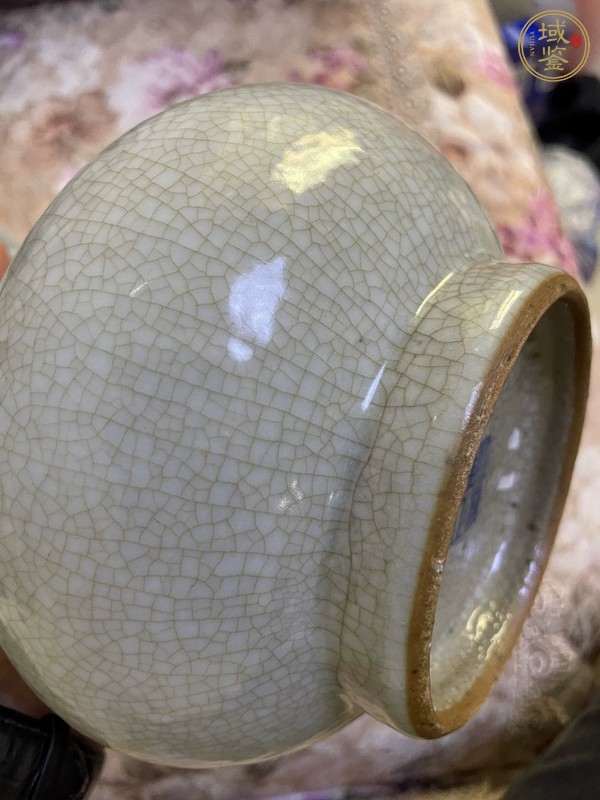 古玩陶瓷哥釉瓶真品鑒賞圖