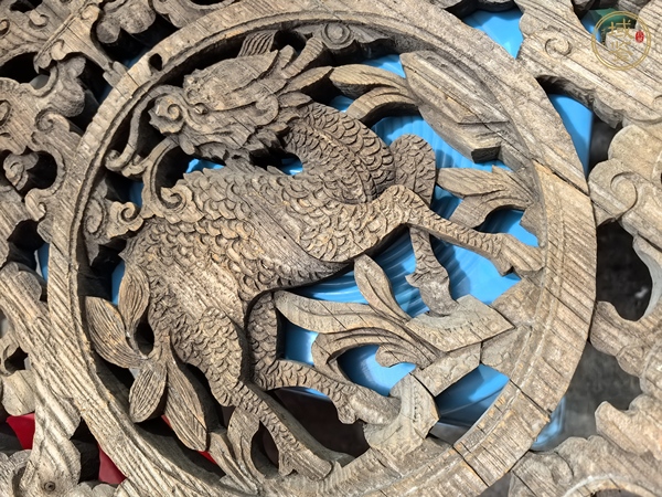 古玩雜項木雕花板真品鑒賞圖