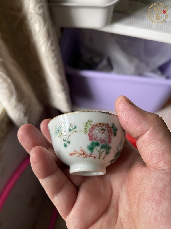 古玩陶瓷粉彩杯真品鑒賞圖