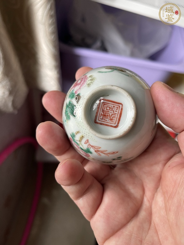 古玩陶瓷粉彩杯真品鑒賞圖