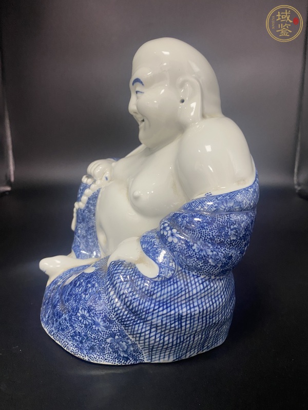 古玩陶瓷青花彌勒佛真品鑒賞圖