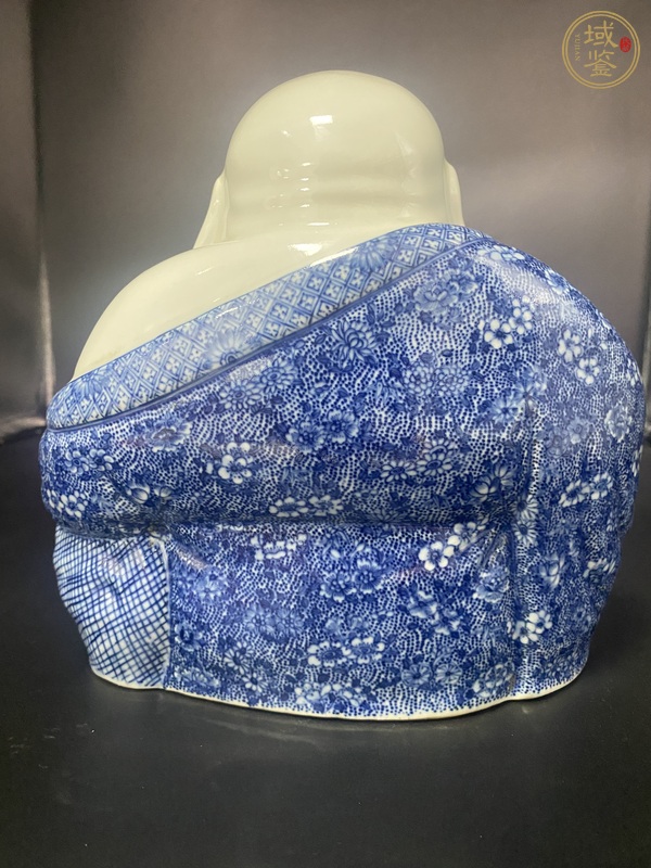古玩陶瓷青花彌勒佛真品鑒賞圖