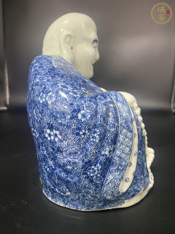 古玩陶瓷青花彌勒佛真品鑒賞圖