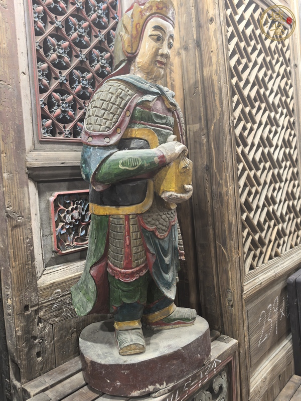古玩雜項木雕像真品鑒賞圖