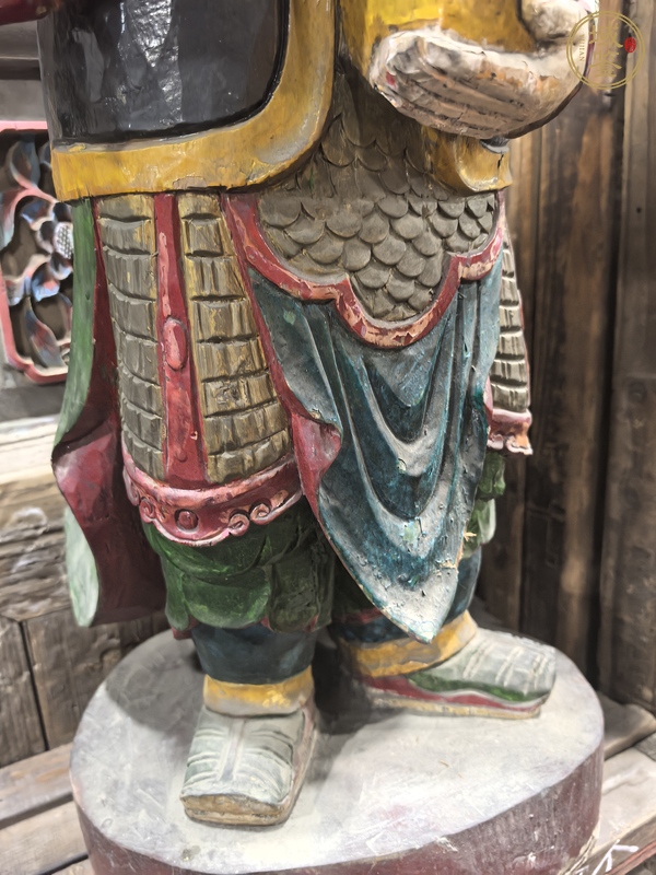 古玩雜項木雕像真品鑒賞圖