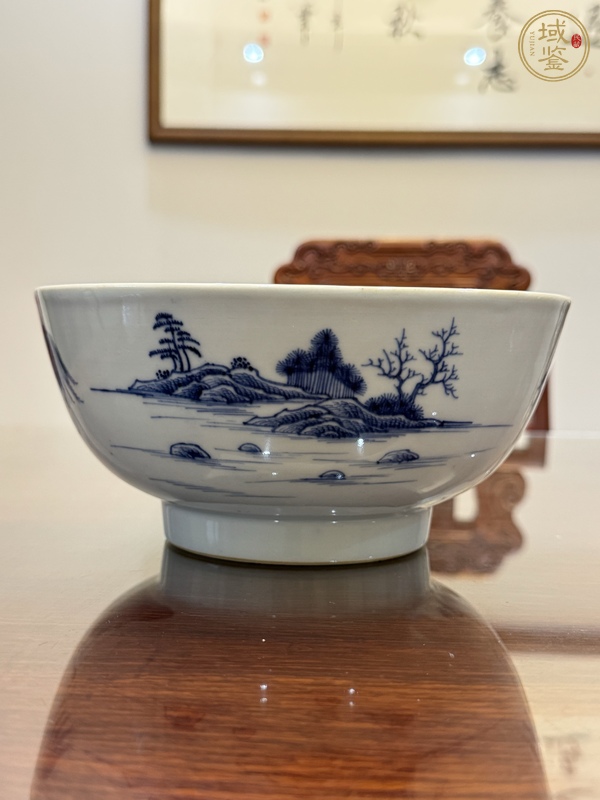 古玩陶瓷人物紋青花碗真品鑒賞圖