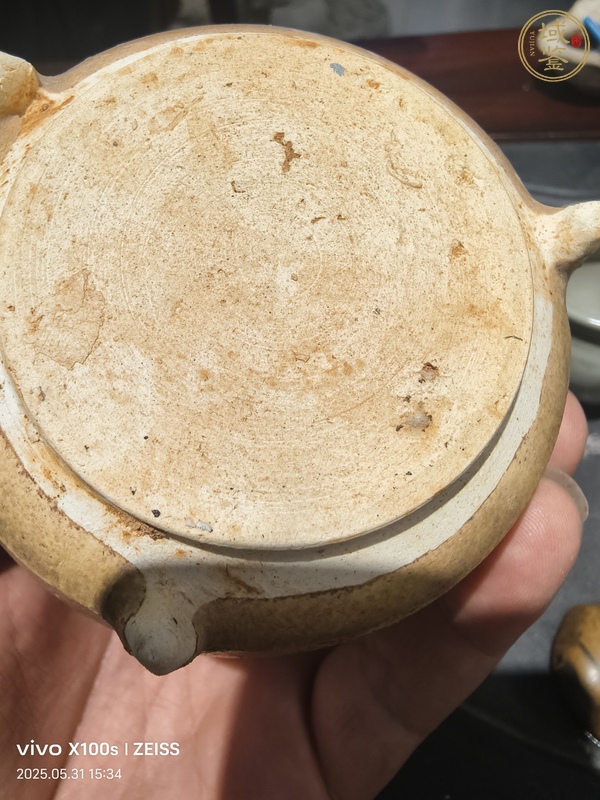 古玩陶瓷褐釉香爐真品鑒賞圖