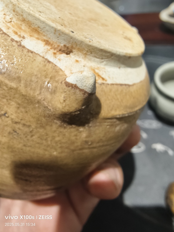 古玩陶瓷褐釉香爐拍賣，當前價格2680元
