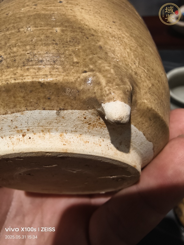 古玩陶瓷褐釉香爐真品鑒賞圖