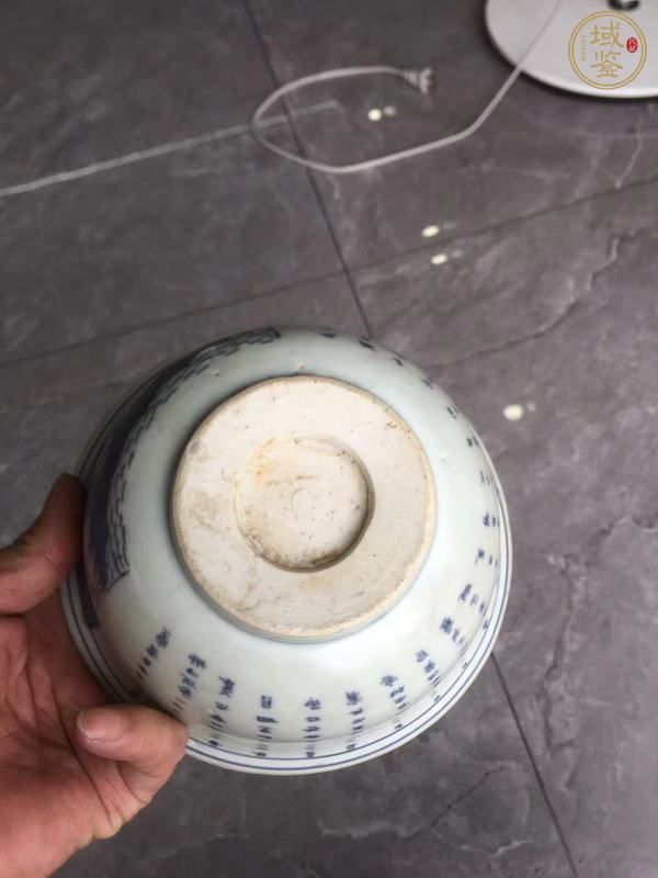 古玩陶瓷游赤壁青花碗真品鑒賞圖