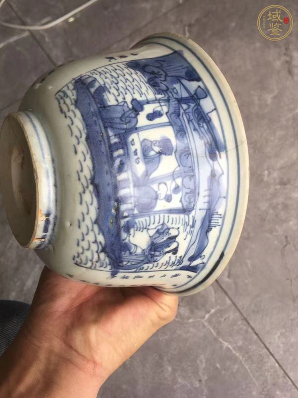 古玩陶瓷游赤壁青花碗真品鑒賞圖