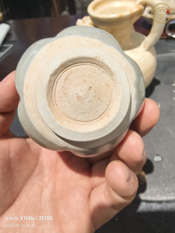 古玩陶瓷影青瓜棱罐真品鑒賞圖