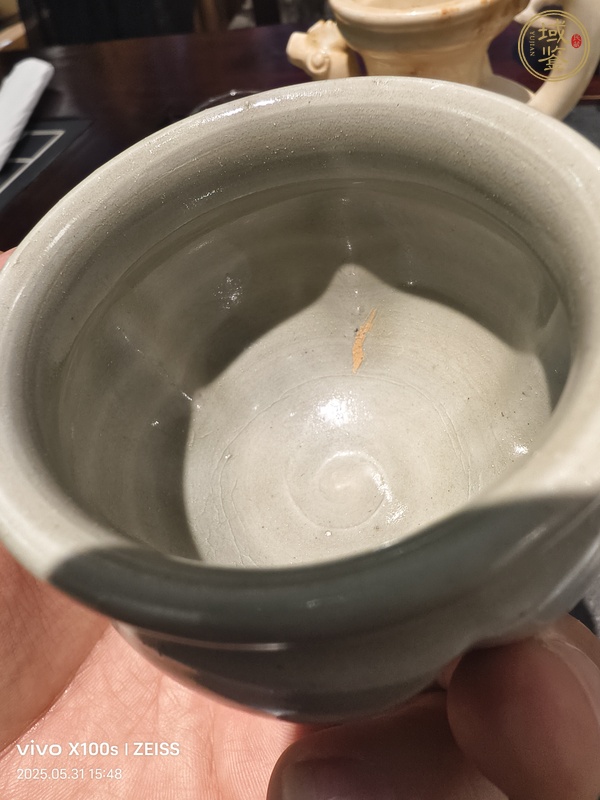 古玩陶瓷影青瓜棱罐真品鑒賞圖