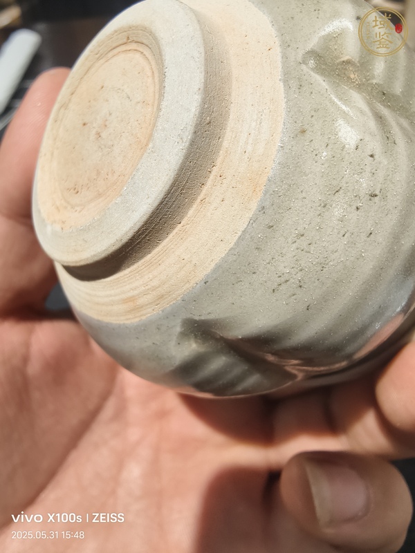 古玩陶瓷影青瓜棱罐真品鑒賞圖
