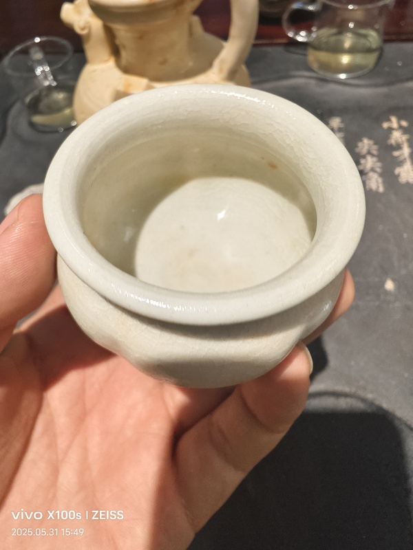 古玩陶瓷青白釉瓜棱罐拍賣，當(dāng)前價格988元