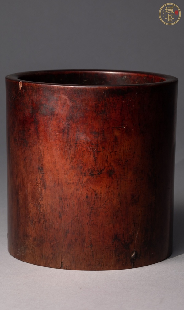 古玩雜項黃花梨筆筒真品鑒賞圖