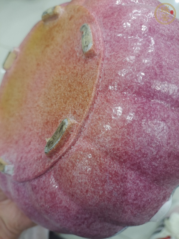 古玩陶瓷胭脂紅彩蓋盒真品鑒賞圖