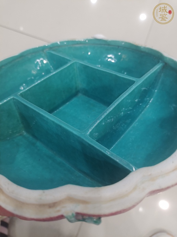 古玩陶瓷胭脂紅彩蓋盒真品鑒賞圖