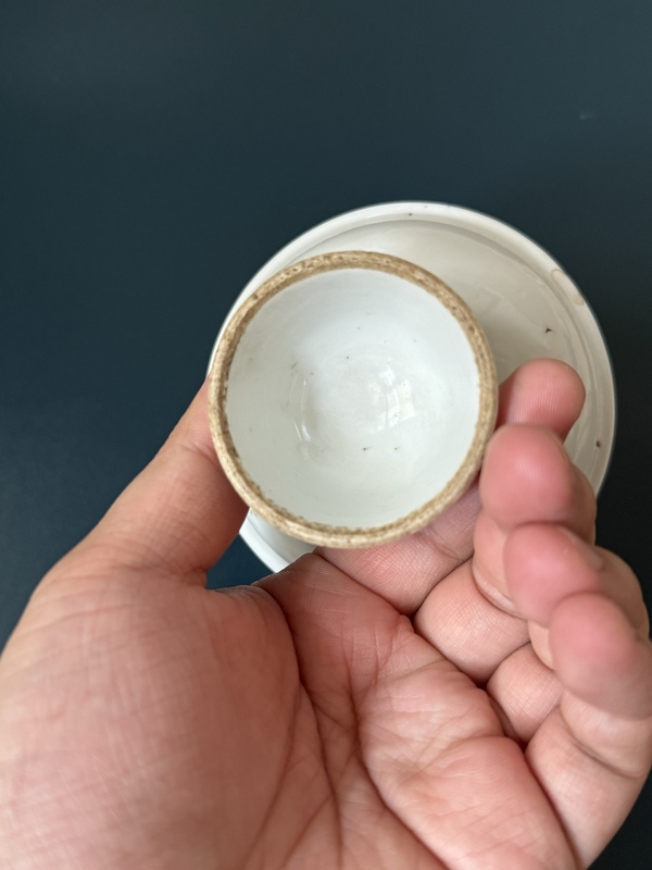 古玩陶瓷晚清民國·百花不落地粉彩高足盤拍賣，當前價格1200元
