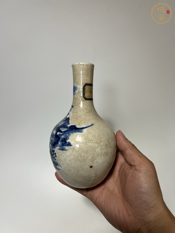 古玩陶瓷哥釉青花天球瓶真品鑒賞圖