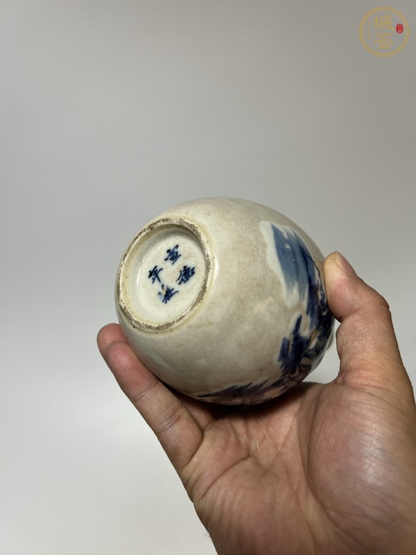 古玩陶瓷哥釉青花天球瓶真品鑒賞圖