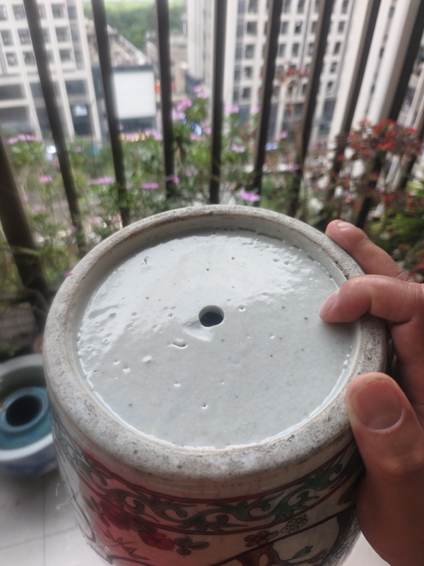 古玩陶瓷晚清哥釉五彩罐拍賣，當(dāng)前價(jià)格4800元