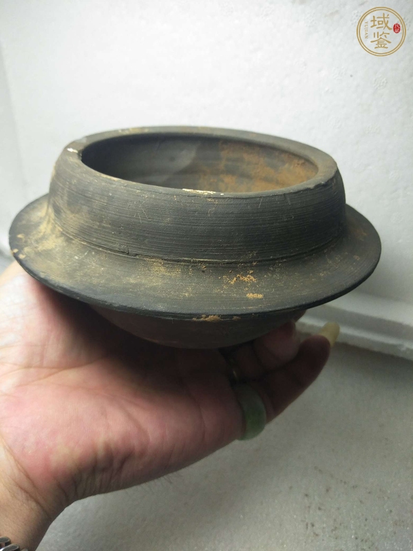 古玩陶瓷灰陶缽真品鑒賞圖