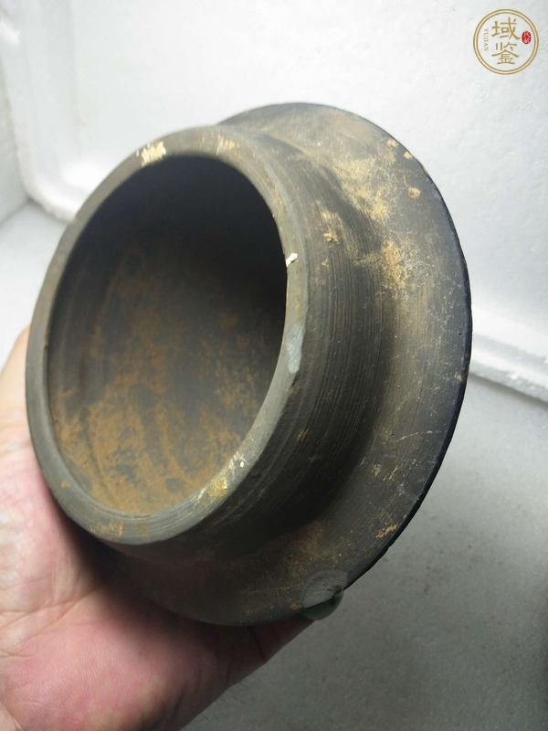 古玩陶瓷灰陶缽真品鑒賞圖