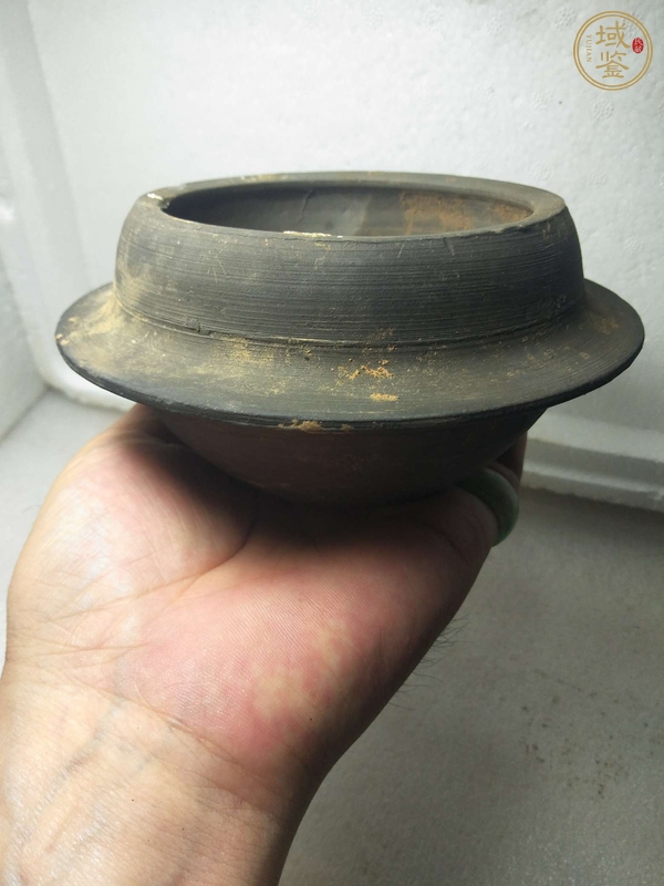 古玩陶瓷灰陶缽真品鑒賞圖